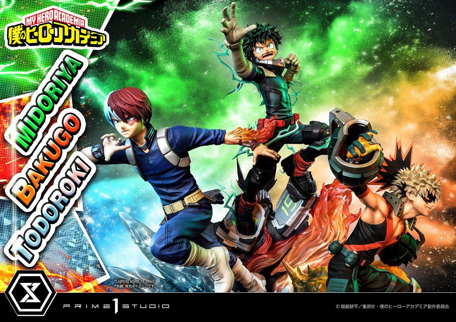 My Hero Academia Ultimate Premium Masterline - Izuku Midoriya Katsuki Bakugo and Shoto Todoroki DX Bonus Edition