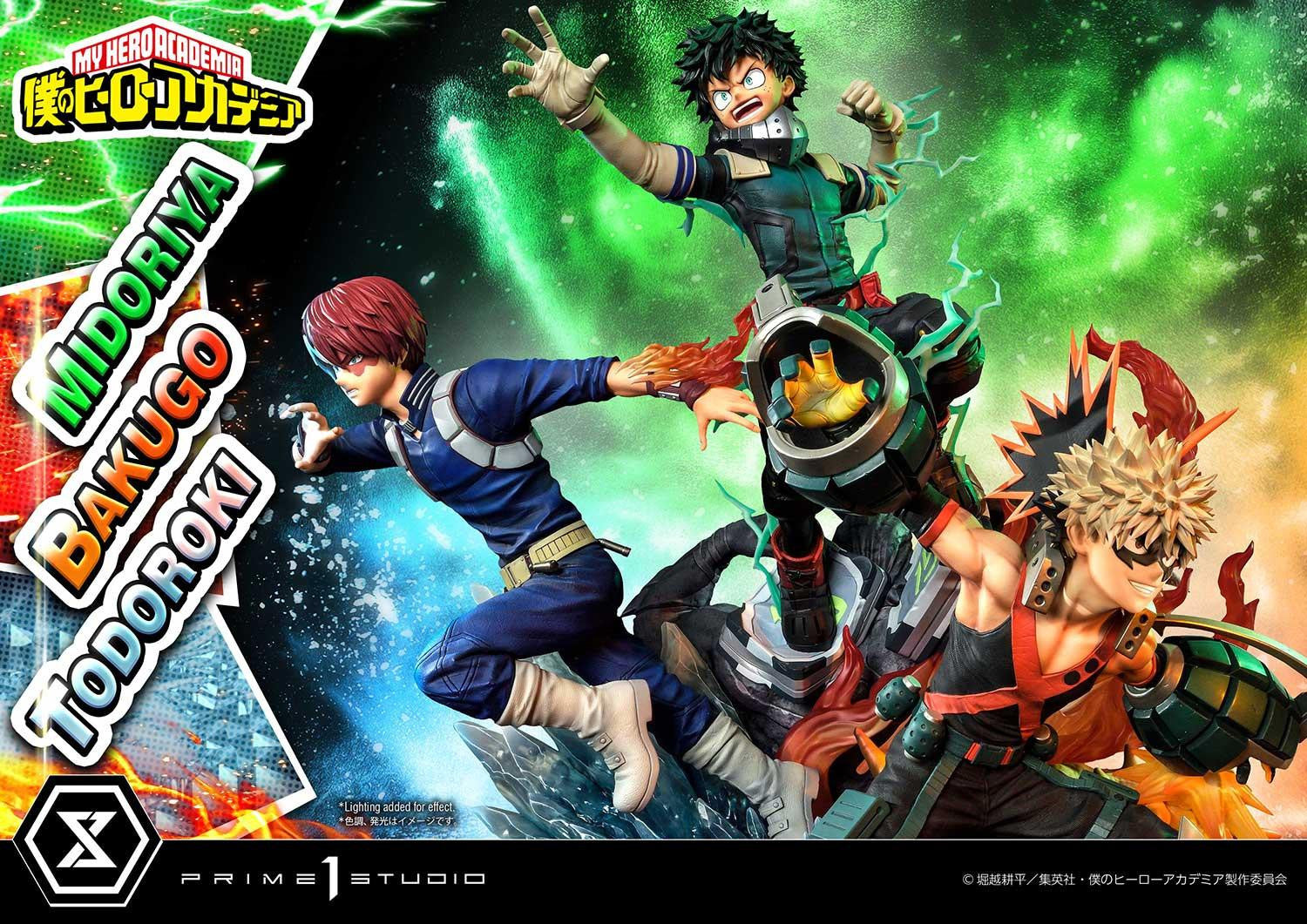 My Hero Academia Ultimate Premium Masterline - Izuku Midoriya Katsuki Bakugo and Shoto Todoroki DX Bonus Edition