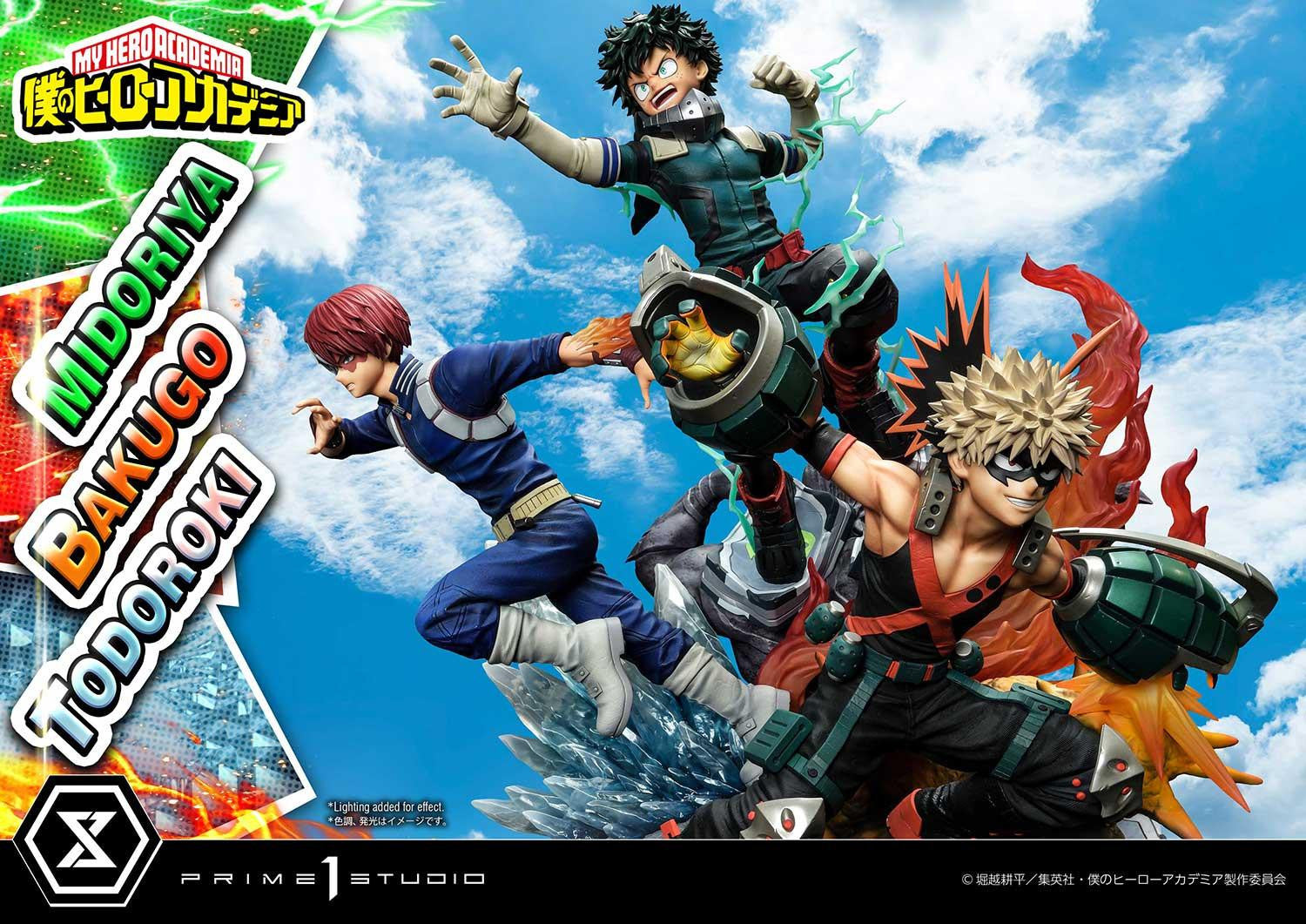 My Hero Academia Ultimate Premium Masterline - Izuku Midoriya Katsuki Bakugo and Shoto Todoroki DX Bonus Edition