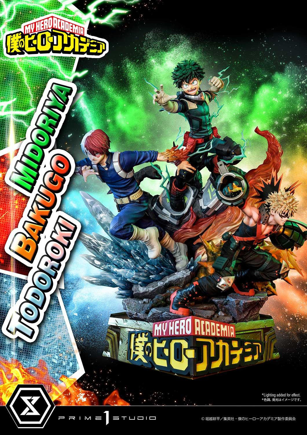My Hero Academia Ultimate Premium Masterline - Izuku Midoriya Katsuki Bakugo and Shoto Todoroki DX Bonus Edition
