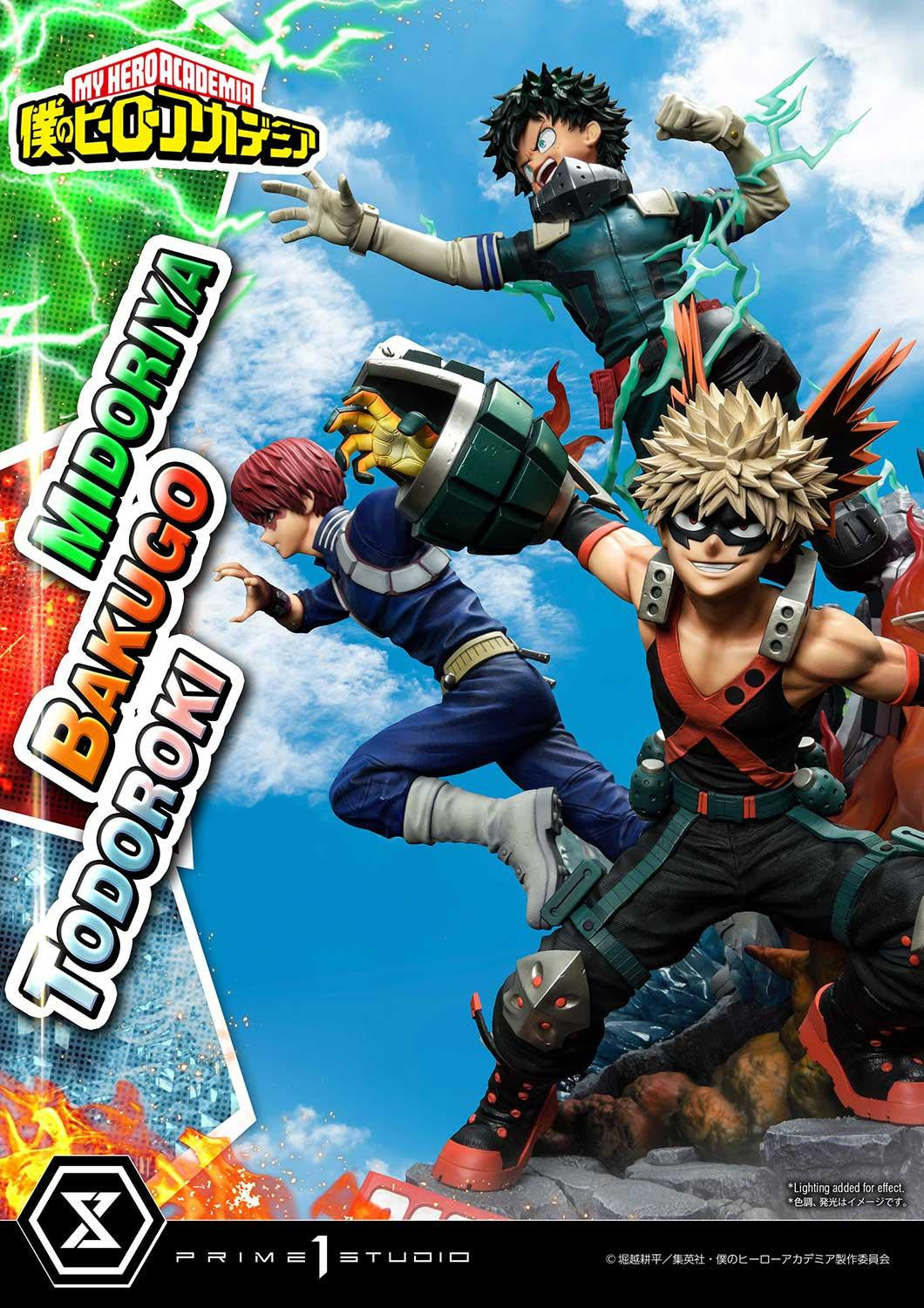 My Hero Academia Ultimate Premium Masterline - Izuku Midoriya Katsuki Bakugo and Shoto Todoroki DX Bonus Edition