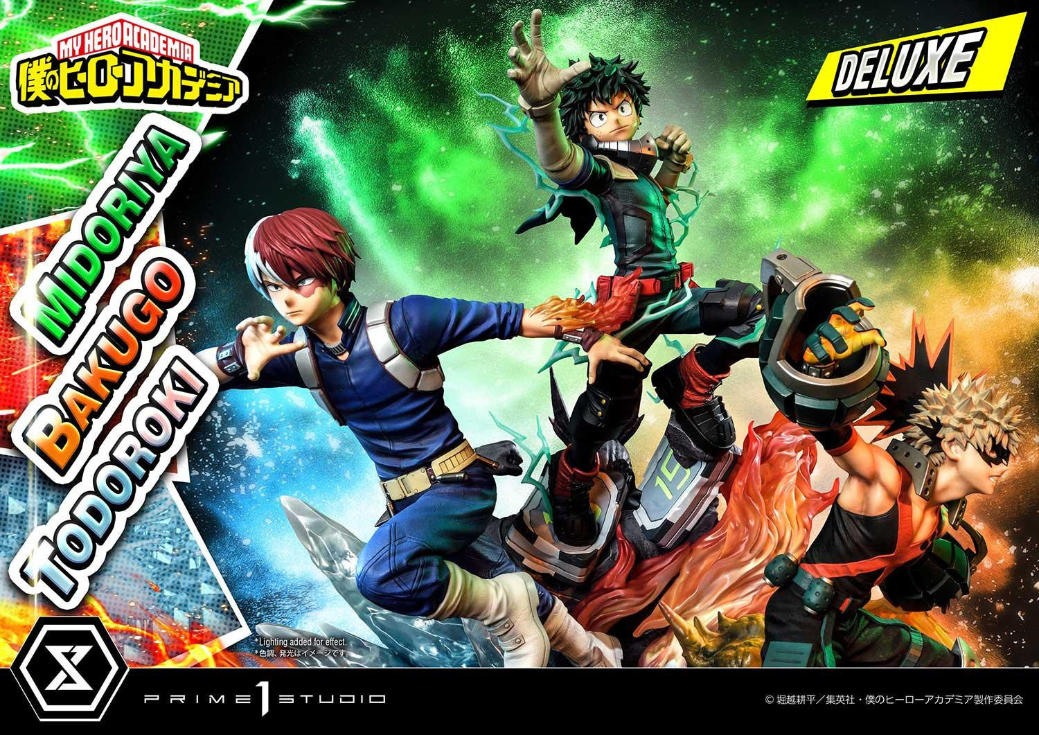 My Hero Academia Ultimate Premium Masterline - Izuku Midoriya Katsuki Bakugo and Shoto Todoroki DX Bonus Edition