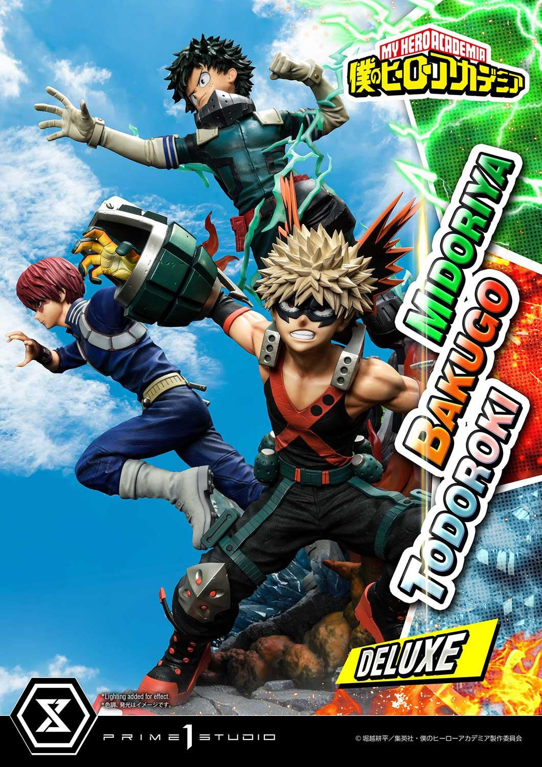 My Hero Academia Ultimate Premium Masterline - Izuku Midoriya Katsuki Bakugo and Shoto Todoroki DX Bonus Edition