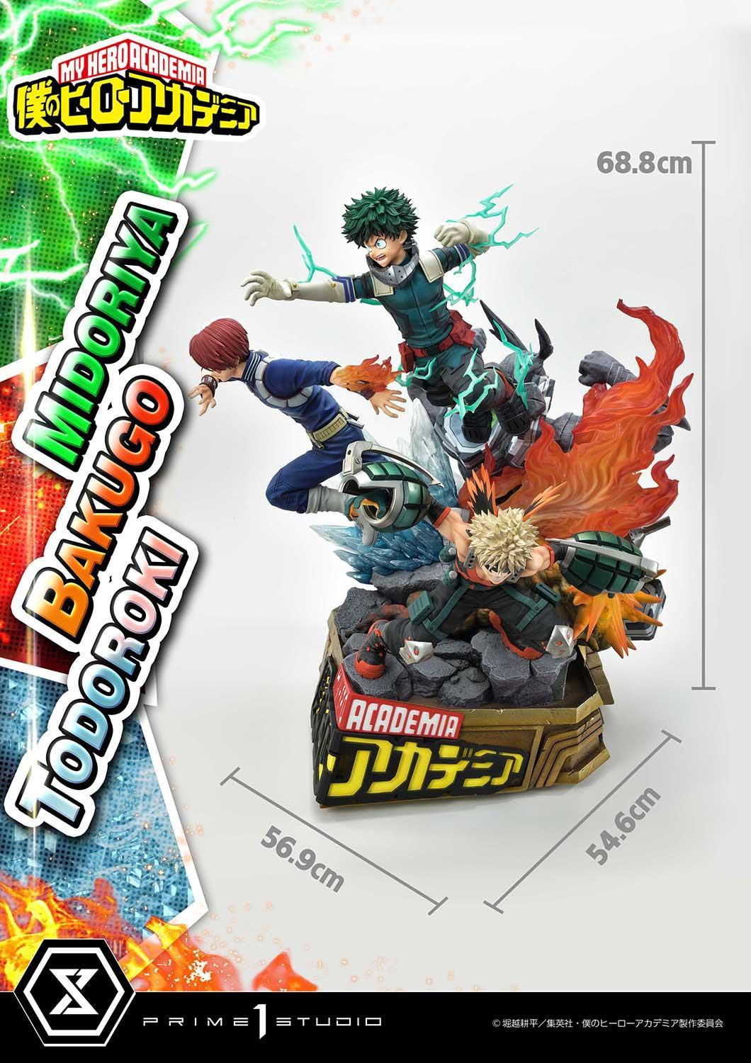 My Hero Academia Ultimate Premium Masterline - Izuku Midoriya Katsuki Bakugo and Shoto Todoroki DX Bonus Edition