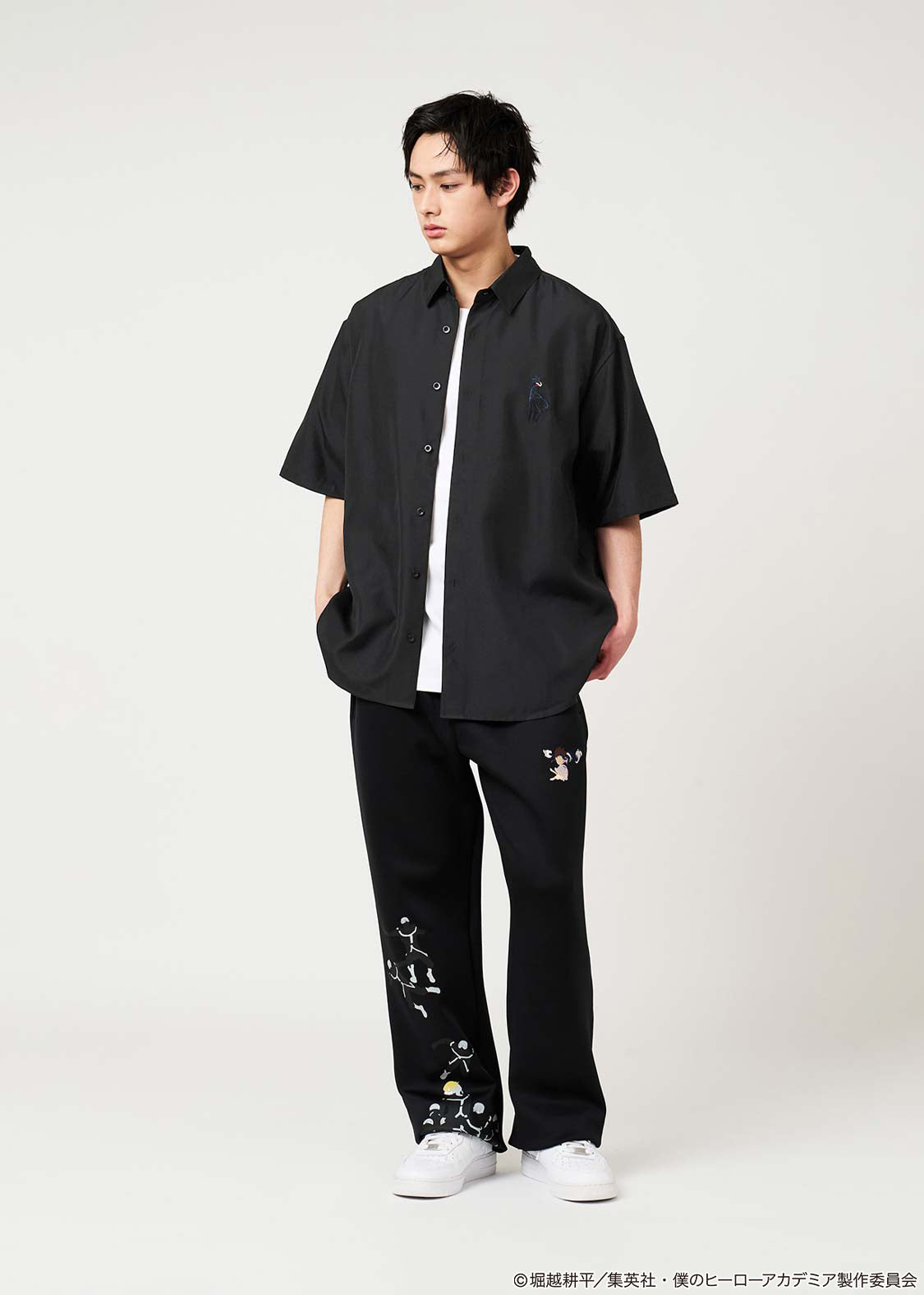 My Hero Academia X Graniph Fashion Collection - Black Abyss Loose Fit Short Sleeve Shirt