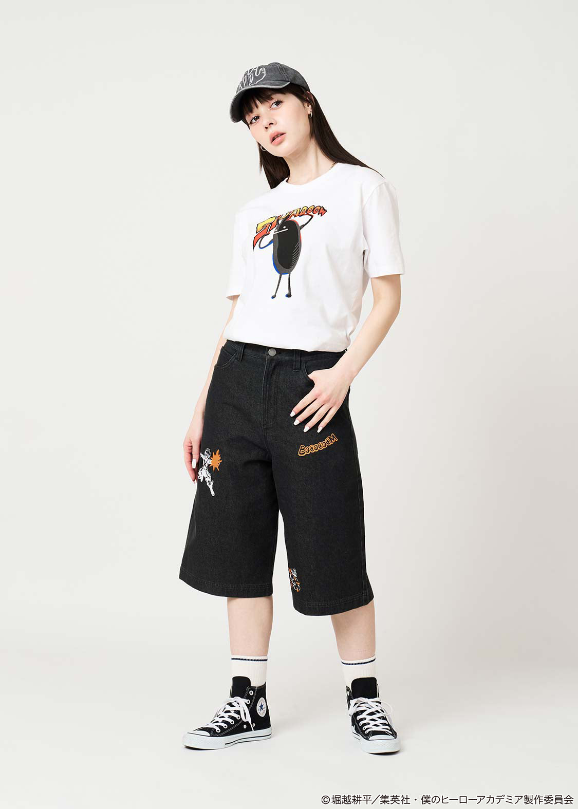 My Hero Academia X Graniph Fashion Collection - Great Explosion Murder God Dynamight Denim Half Pants