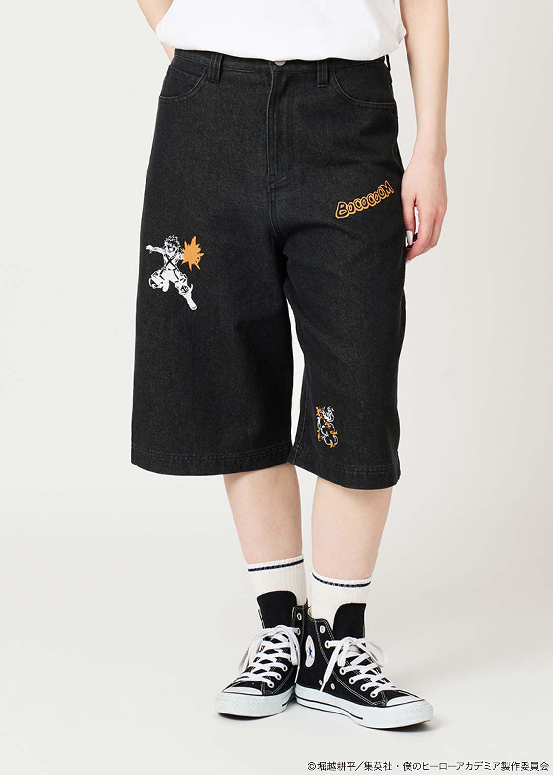 My Hero Academia X Graniph Fashion Collection - Great Explosion Murder God Dynamight Denim Half Pants