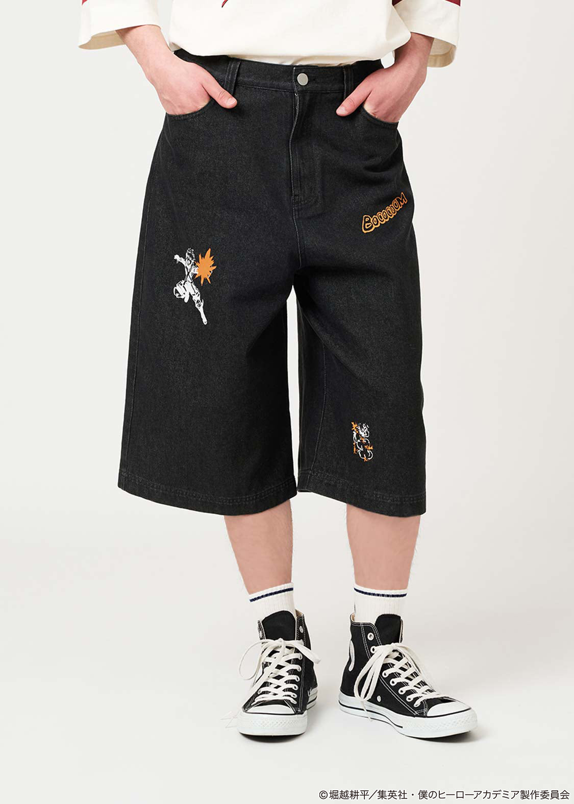 My Hero Academia X Graniph Fashion Collection - Great Explosion Murder God Dynamight Denim Half Pants