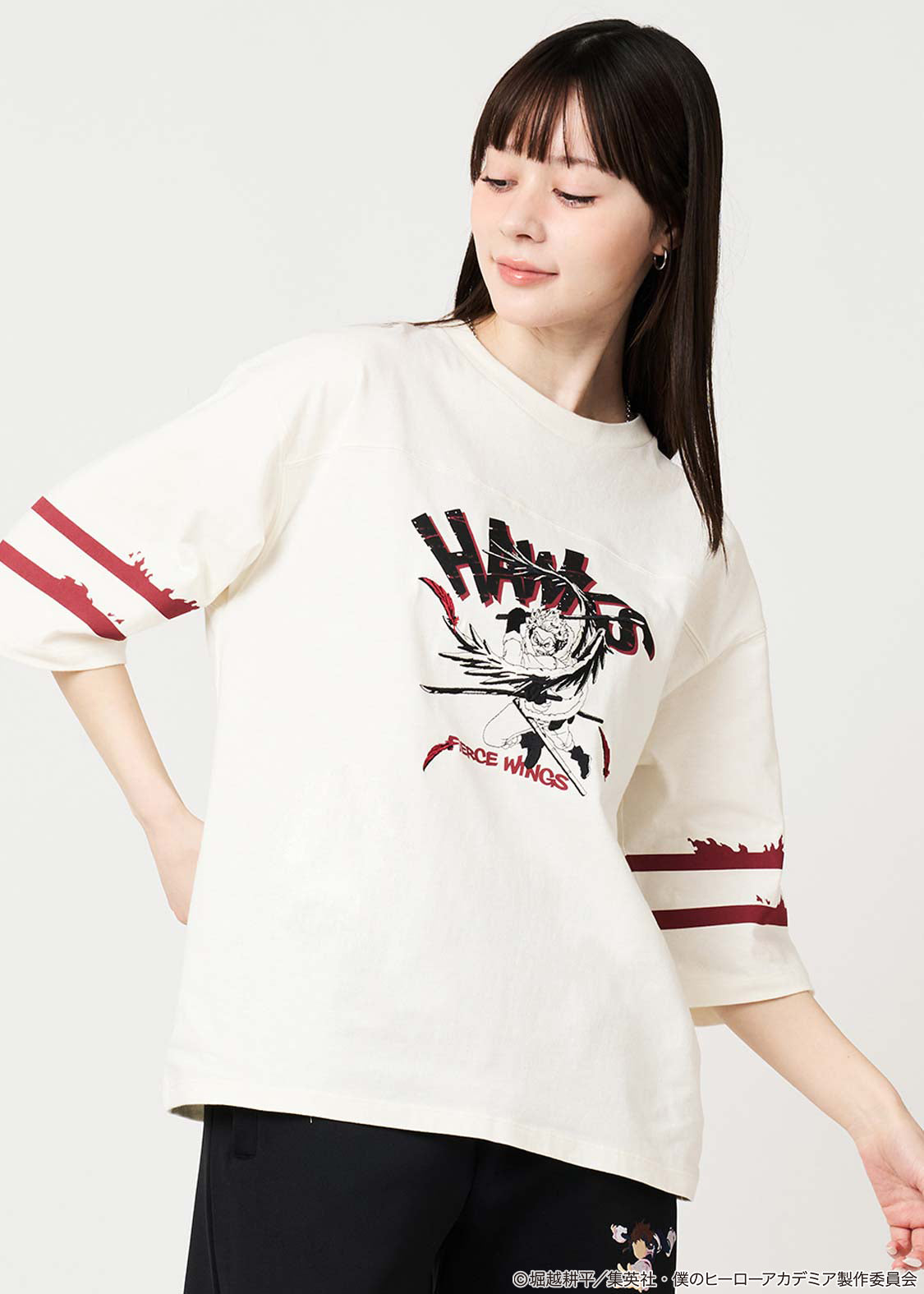 My Hero Academia X Graniph Fashion Collection - Hawks Football T-Shirt