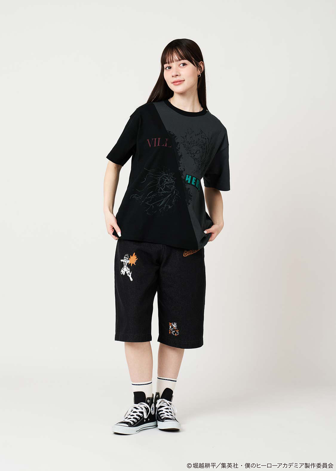 My Hero Academia X Graniph Fashion Collection - Villain Vs Hero Color Block T-Shirt