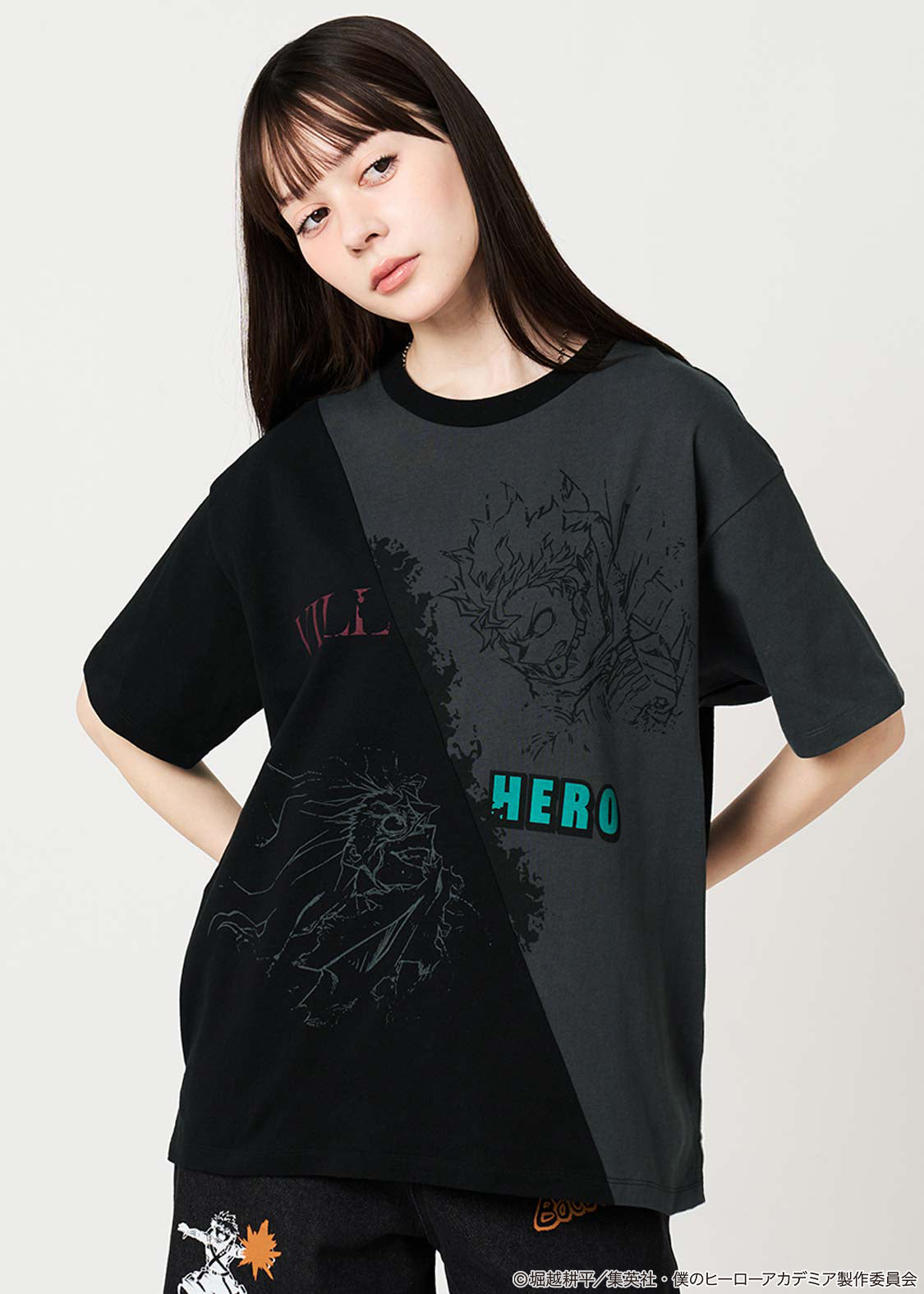 My Hero Academia X Graniph Fashion Collection - Villain Vs Hero Color Block T-Shirt
