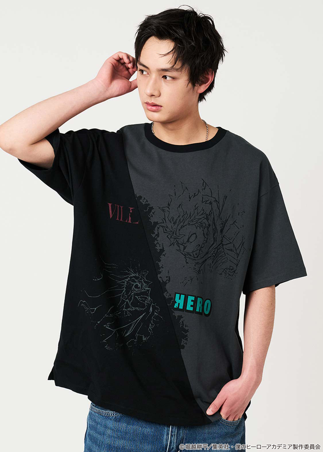 My Hero Academia X Graniph Fashion Collection - Villain Vs Hero Color Block T-Shirt