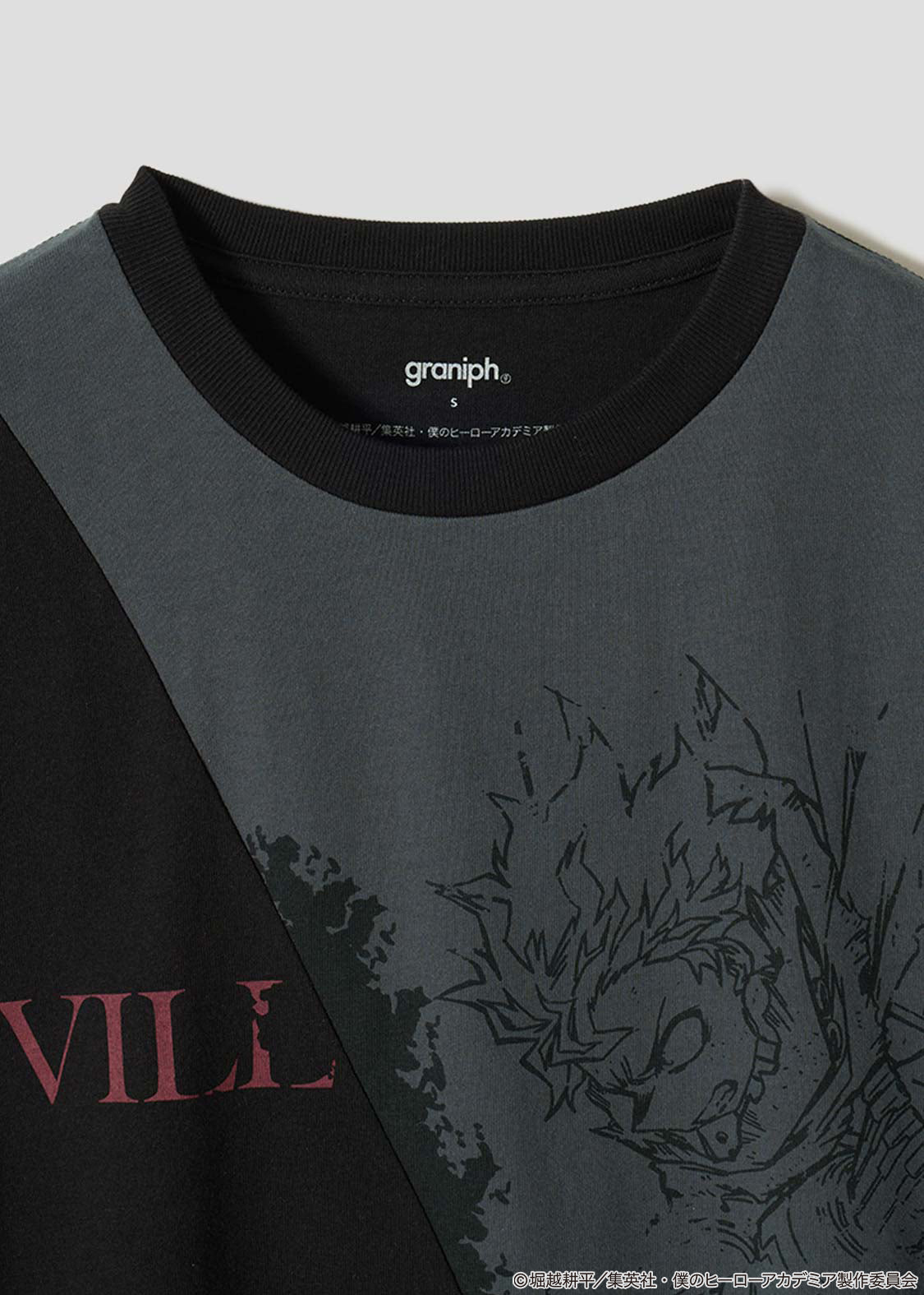 My Hero Academia X Graniph Fashion Collection - Villain Vs Hero Color Block T-Shirt