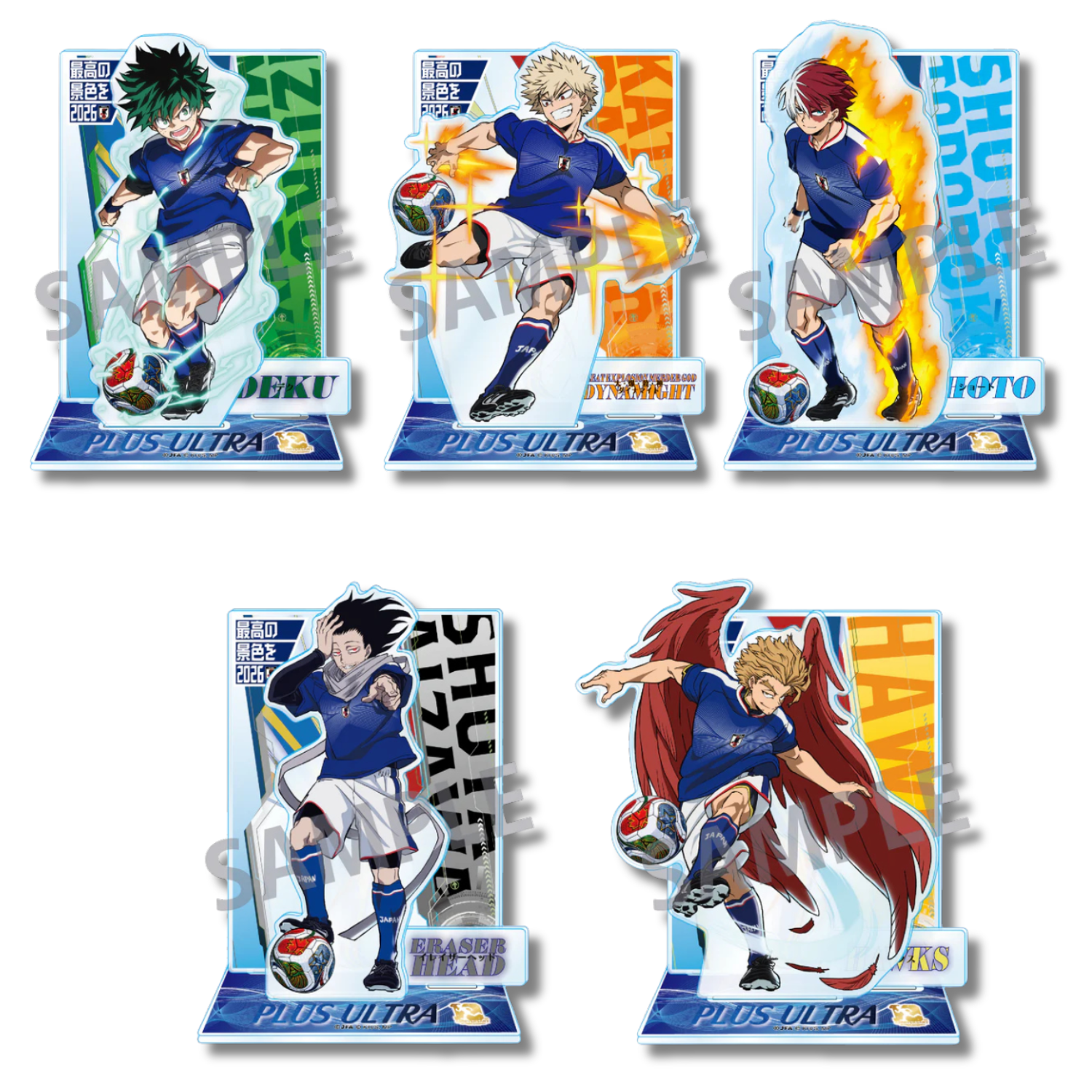 My Hero Academia x Japan National Footbal Team - Big Acrylic (5 Types)