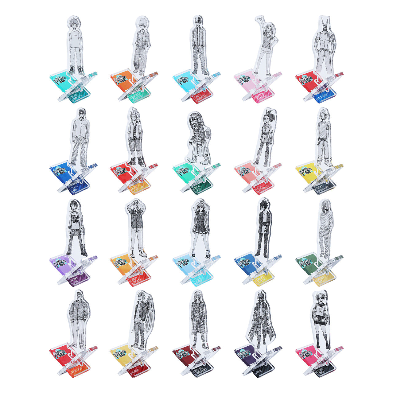 My Hero Academia Original Art Exhibition - Acrylic X Figure Collection Complete Set of 20 types