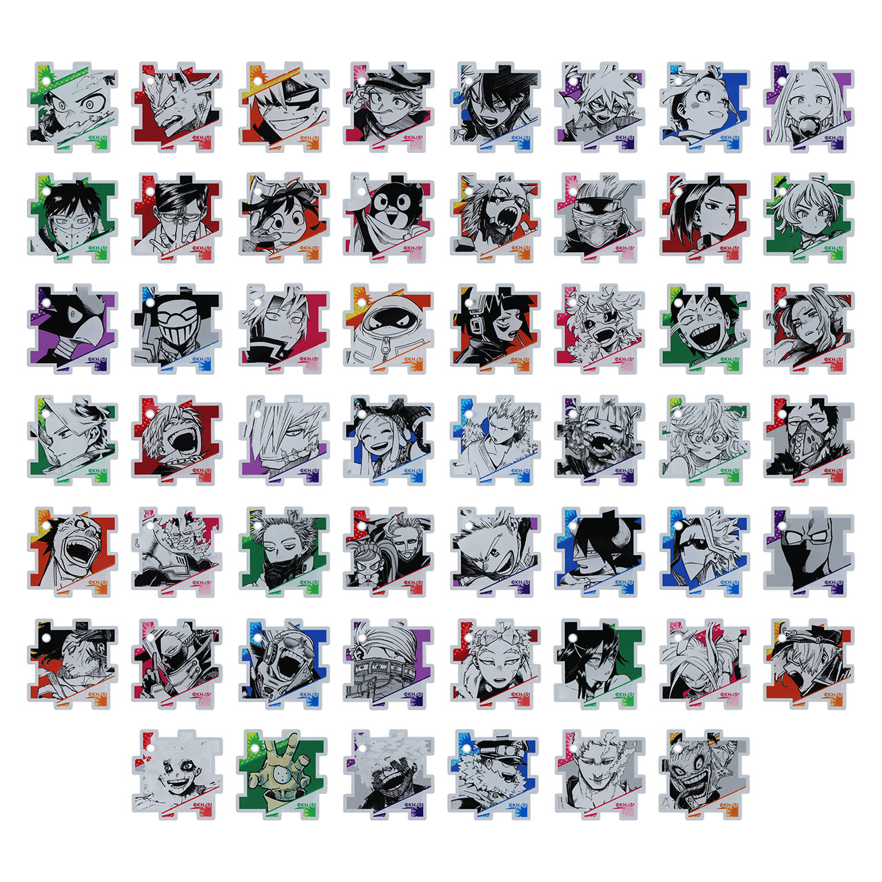 My Hero Academia Original Art Exhibition - Acrylic puzzle collection complete set of 27 types
