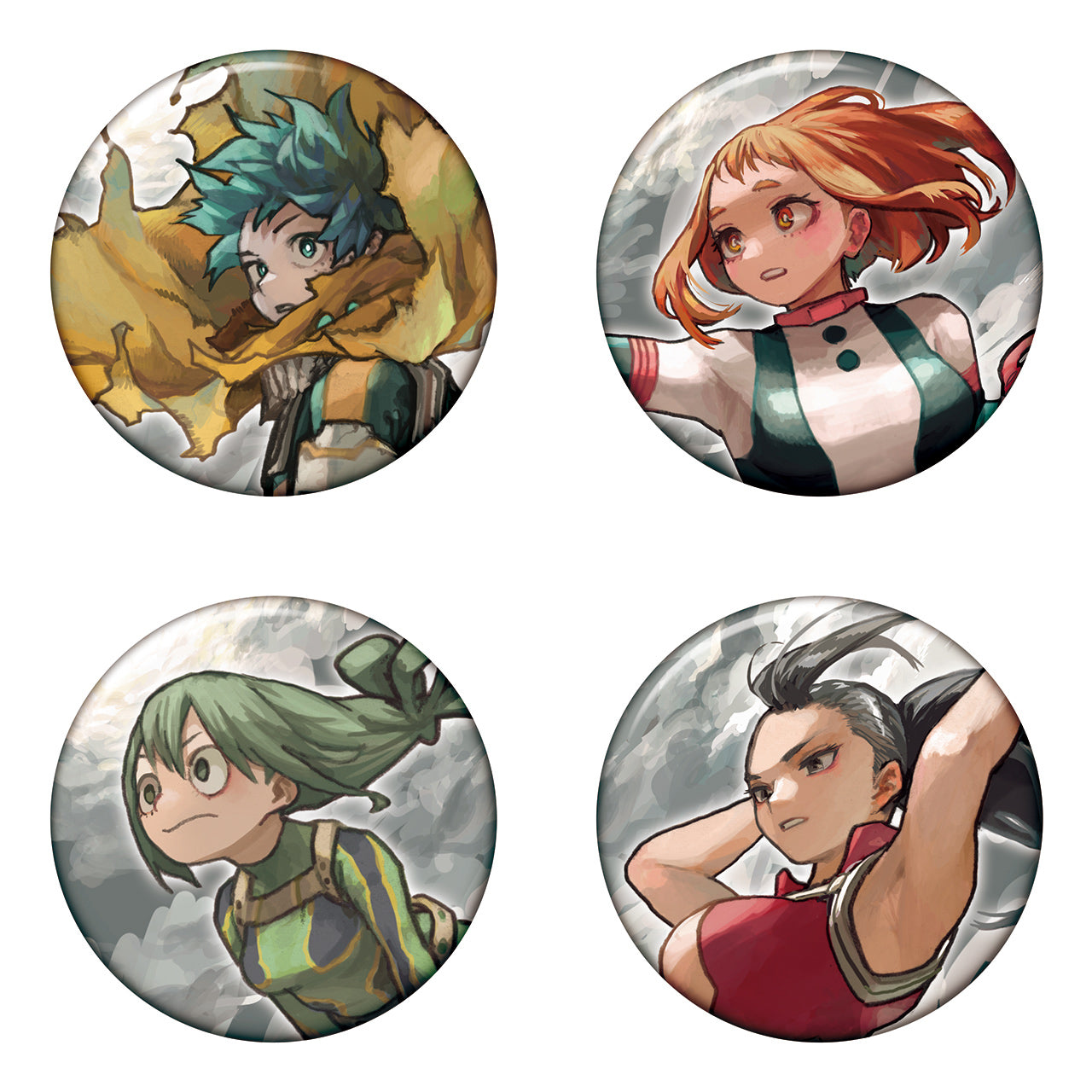 My Hero Academia Original Art Exhibition - Collection Badge KEY VISUAL HEROES VS VILLAINS EXTREME Complete Set of 16 Types