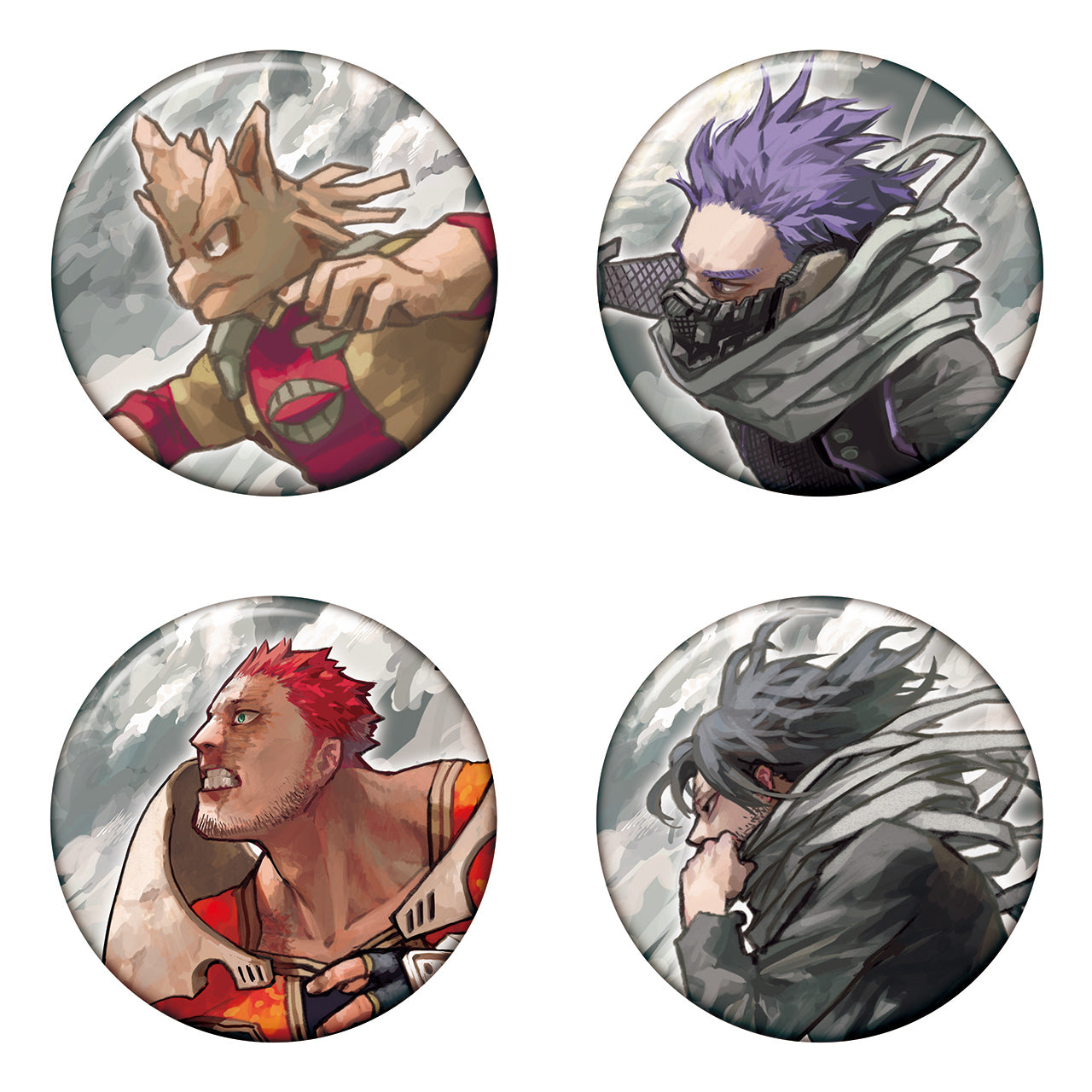 My Hero Academia Original Art Exhibition - Collection Badge KEY VISUAL HEROES VS VILLAINS EXTREME Complete Set of 16 Types