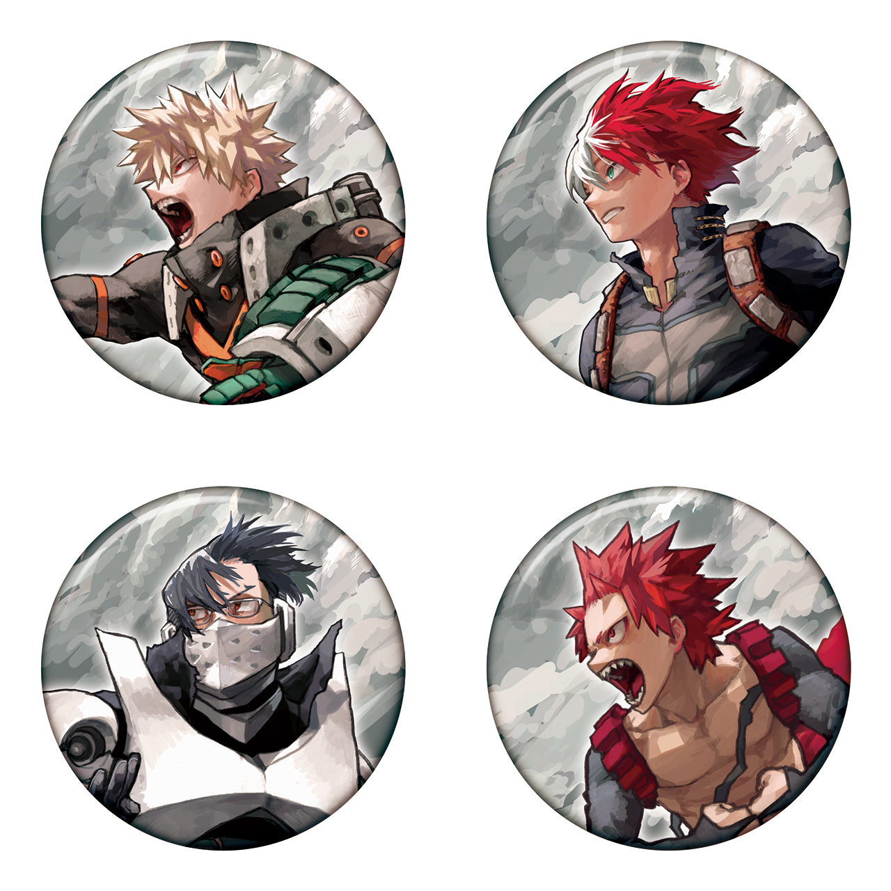 My Hero Academia Original Art Exhibition - Collection Badge KEY VISUAL HEROES VS VILLAINS SUPREME Complete Set of 16 Types