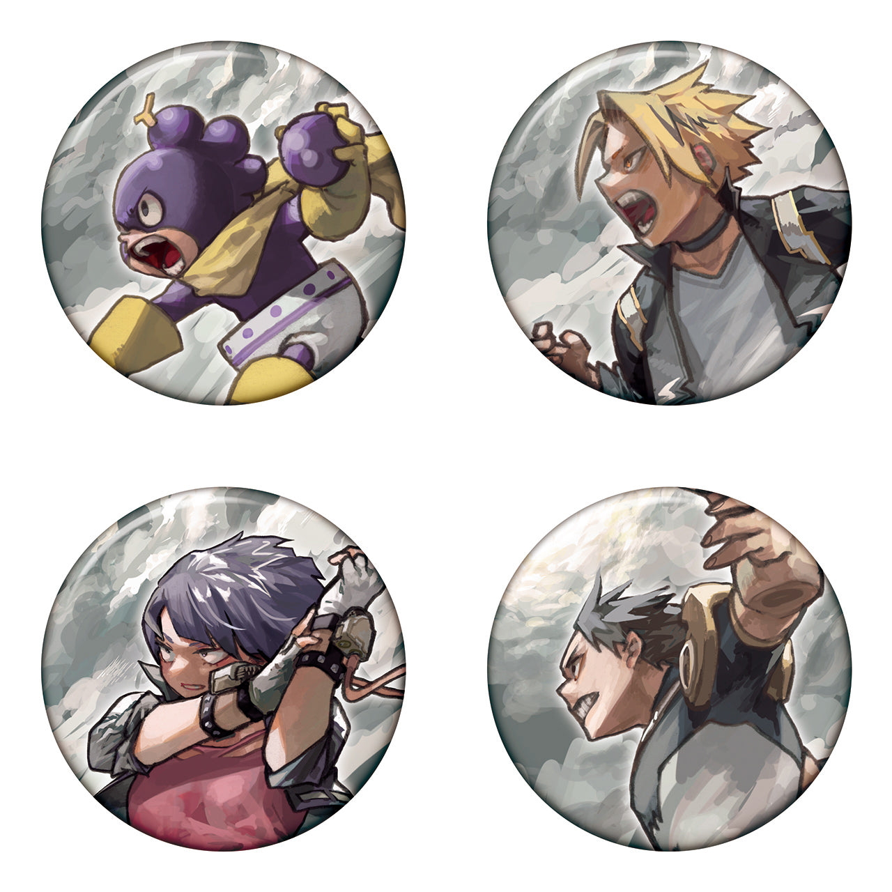 My Hero Academia Original Art Exhibition - Collection Badge KEY VISUAL HEROES VS VILLAINS SUPREME Complete Set of 16 Types