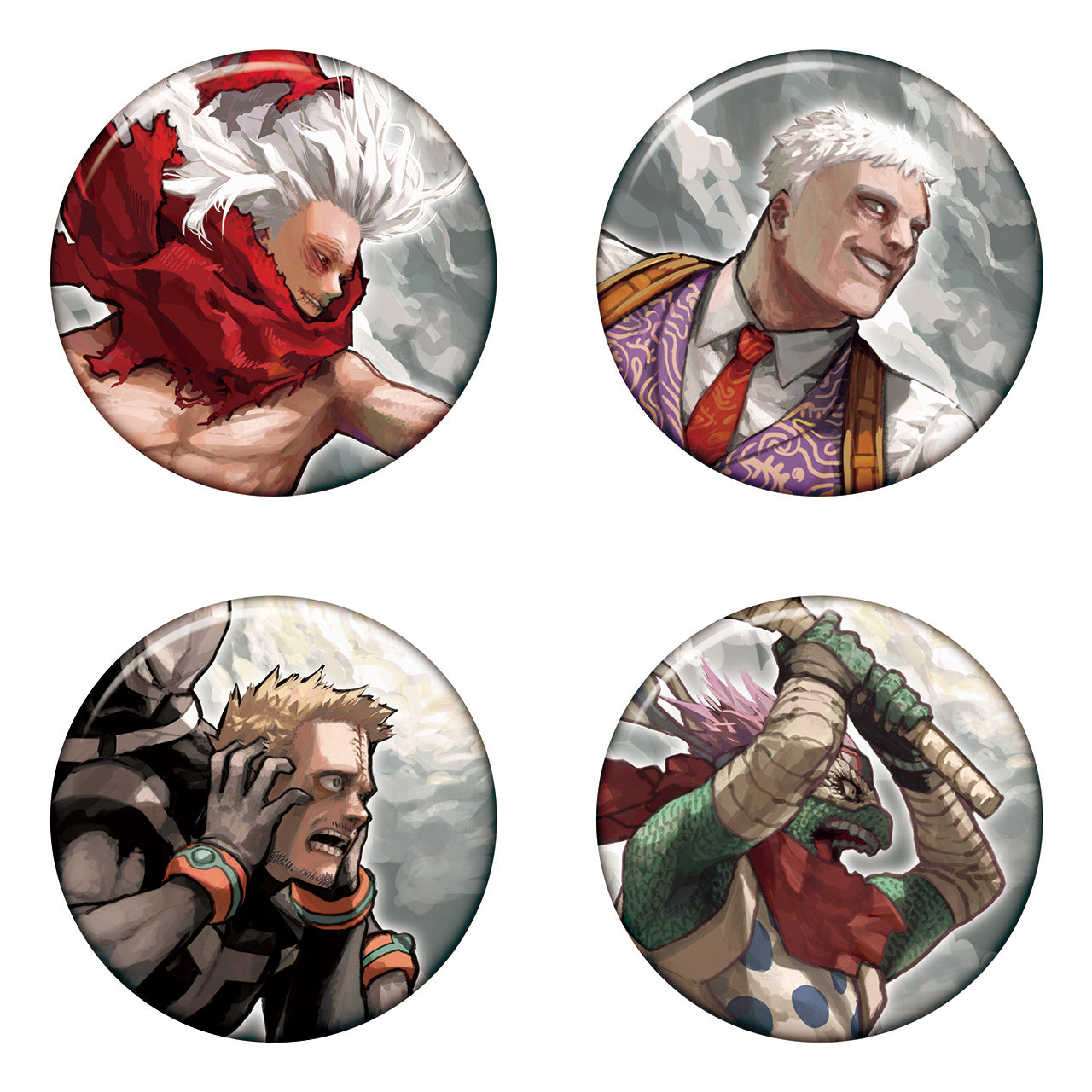 My Hero Academia Original Art Exhibition - Collection Badge KEY VISUAL HEROES VS VILLAINS SUPREME Complete Set of 16 Types