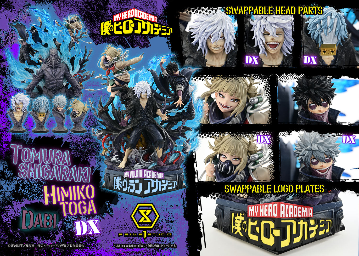 My Hero Academia Ultimate Premium Masterline Prime 1 Studio - Tomura Shigaraki - Dabi - Himiko Toga - DX Version