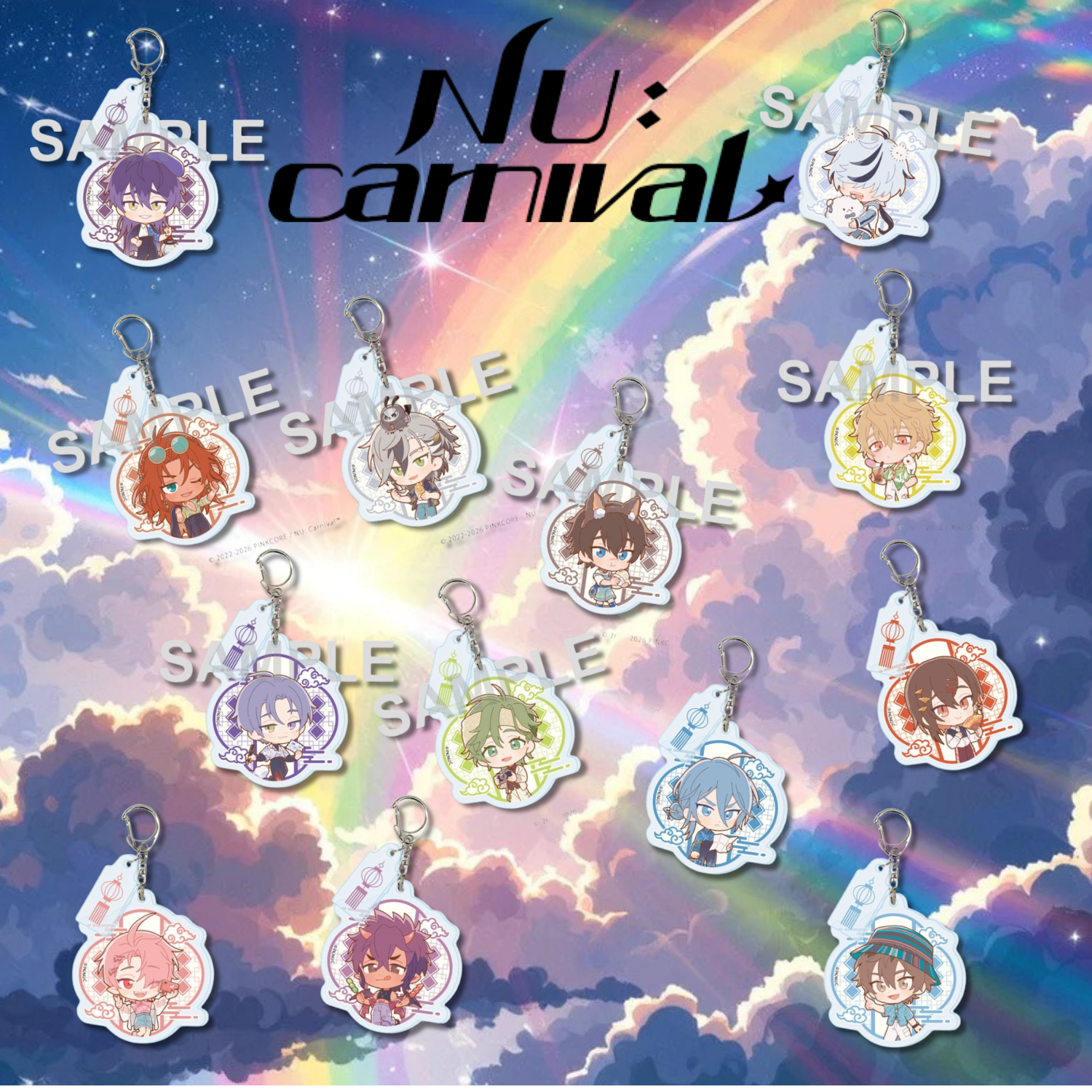 NU: Carnival Exhibition Dreamy Voyage - Acrylic Keychain with NU: Carnival Exhibition Dreamy Voyage - Acrylic Keychain with