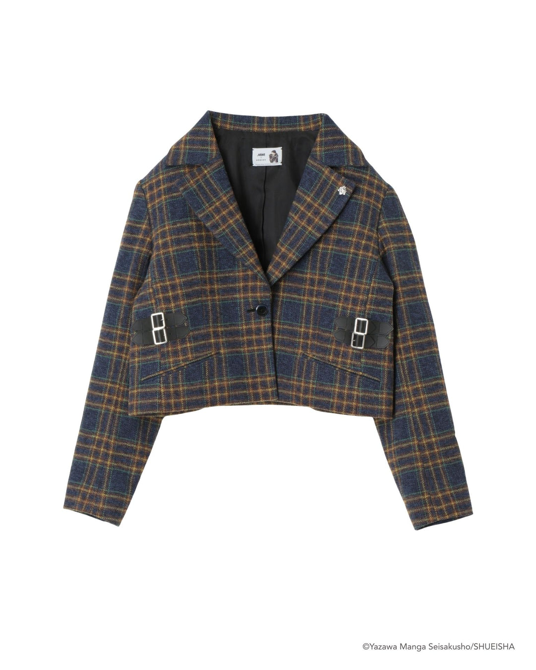 Nana x Addixy Collaboration - Check Cropped Jacket [Pre-Order Apr