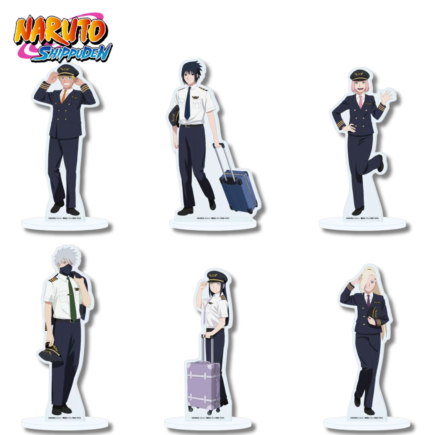 Naruto Shippuden - Acrylic Stand Pilot Retro Ver. (6 Types)