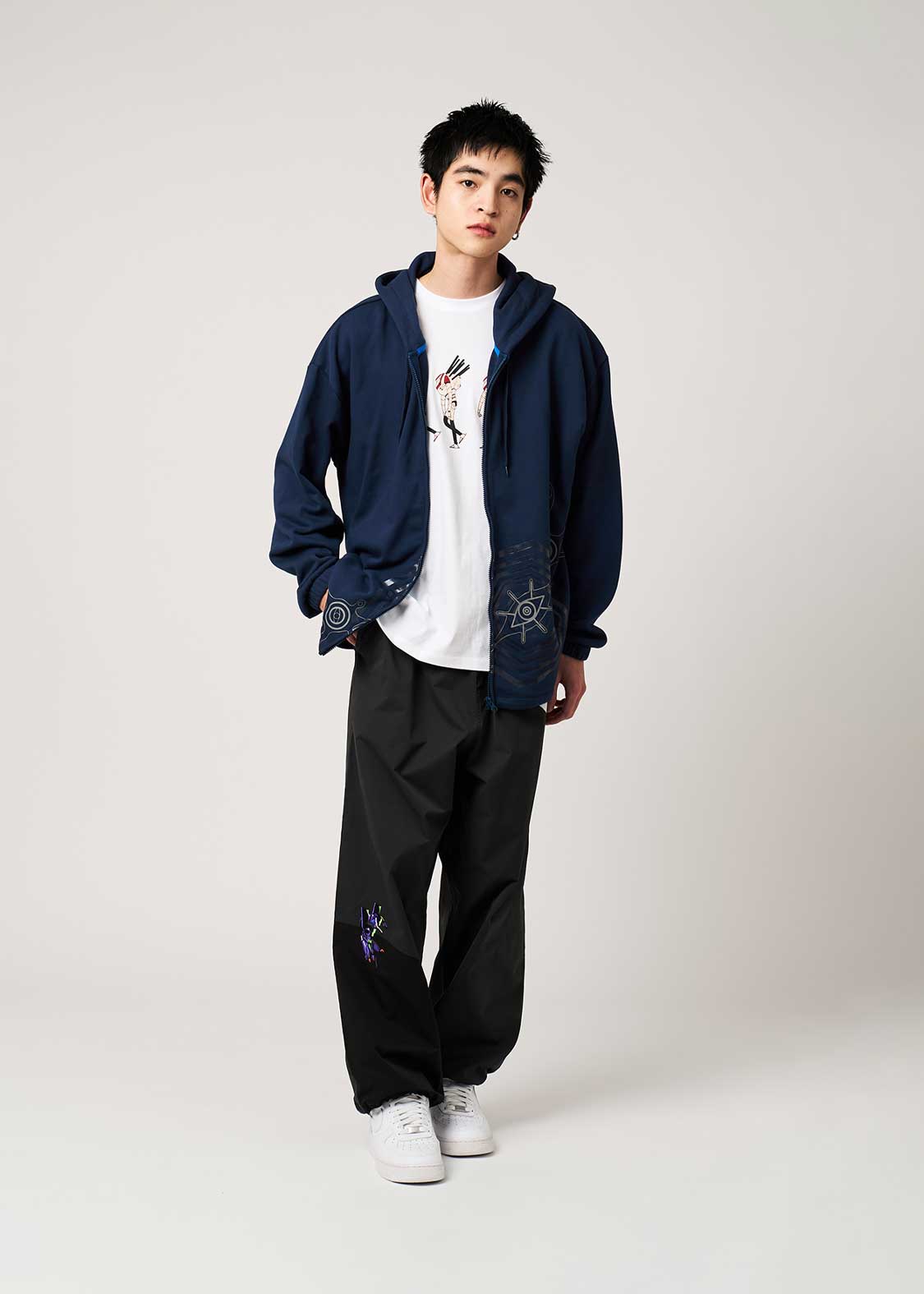 Neon Genesis Evangelion X Graniph Fashion Collection - A Miracle’s Worth Fleece Zip Hoodie