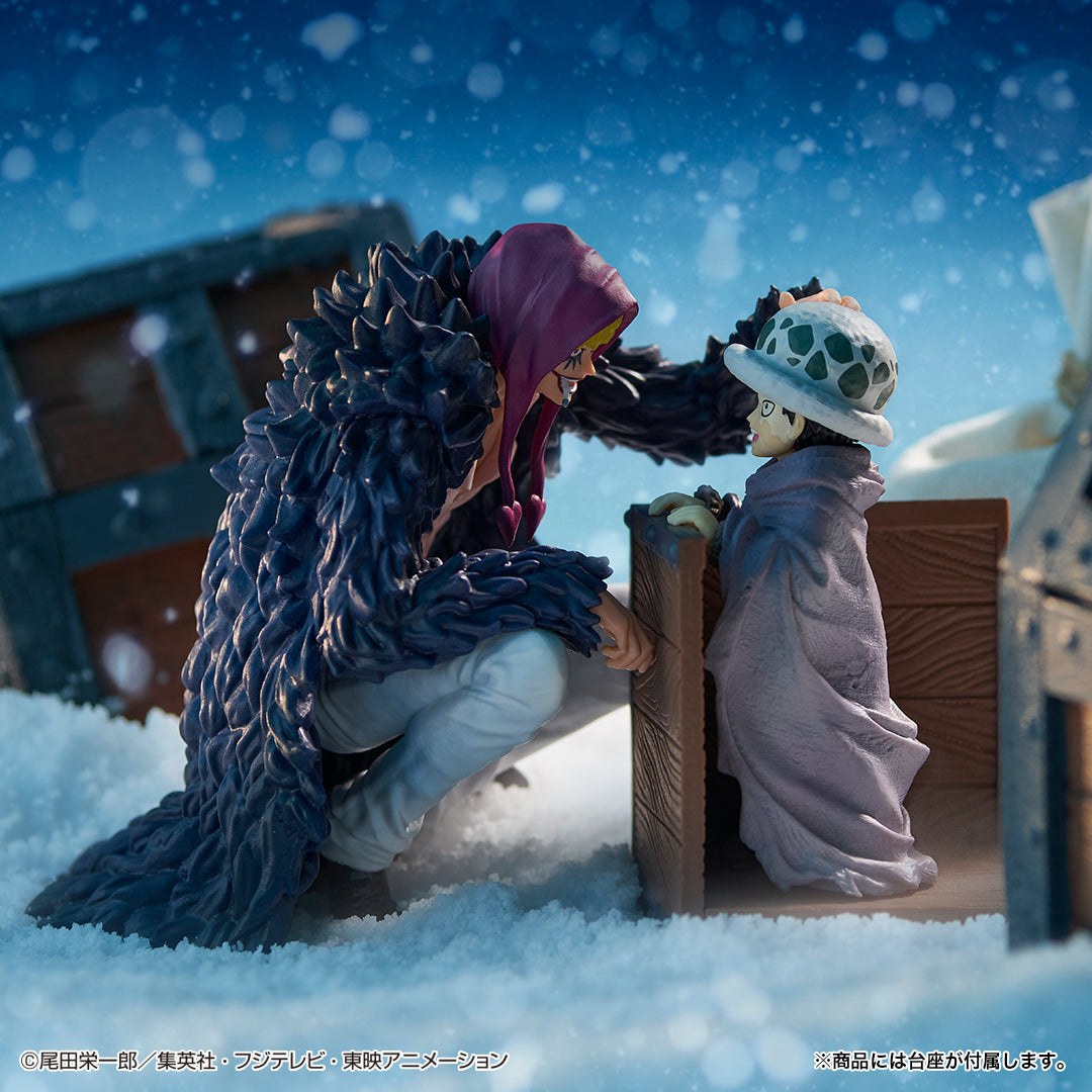 ONE PIECE FIGURE - ICHIBAN KUJI EMOTIONAL STORIES - PRIZE B - REVIBLE MOMENT - LAW AND CORAZON -