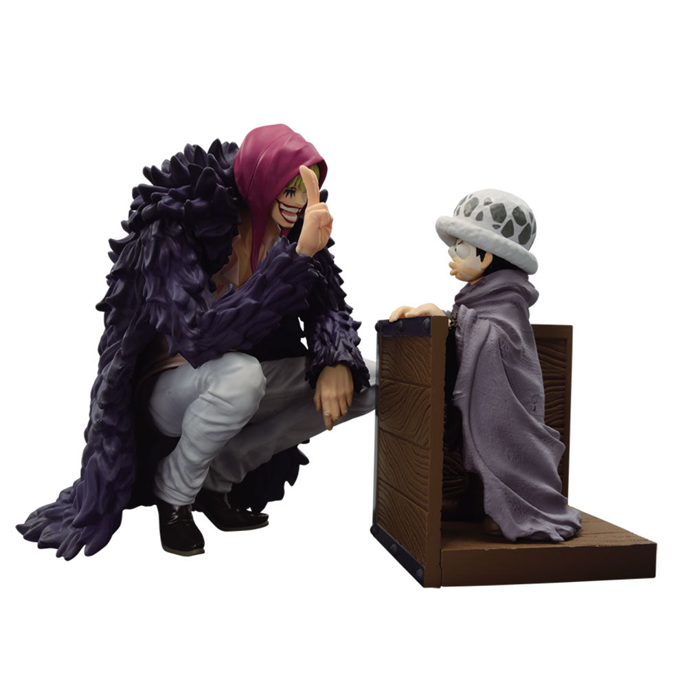 ONE PIECE FIGURE - ICHIBAN KUJI EMOTIONAL STORIES - PRIZE LAST ONE - REVIBLE MOMENT - LAW AND CORAZON