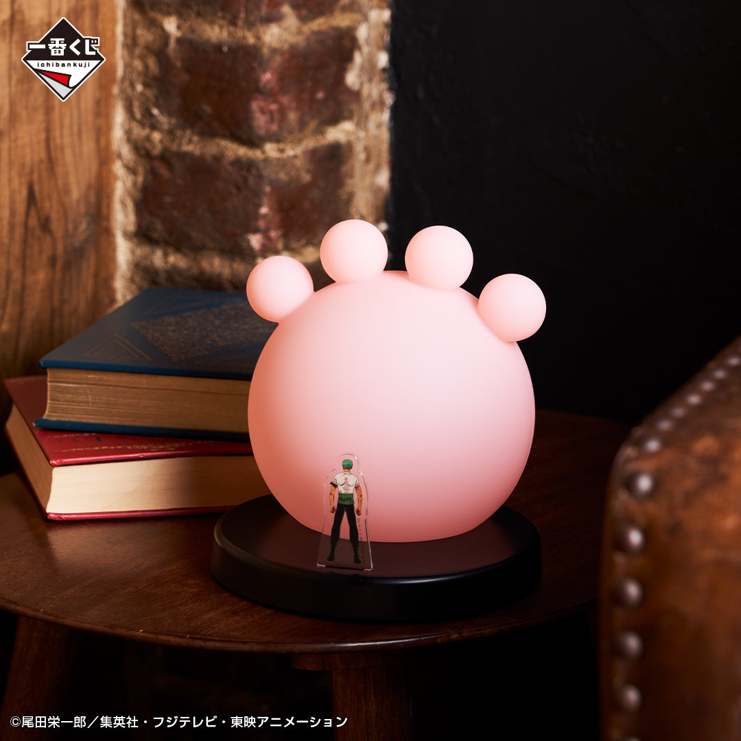 ONE PIECE FIGURE ICHIBAN KUJI REVOLUTIONARY FLAME - D PRIZE - ZORO ROOM LIGHT