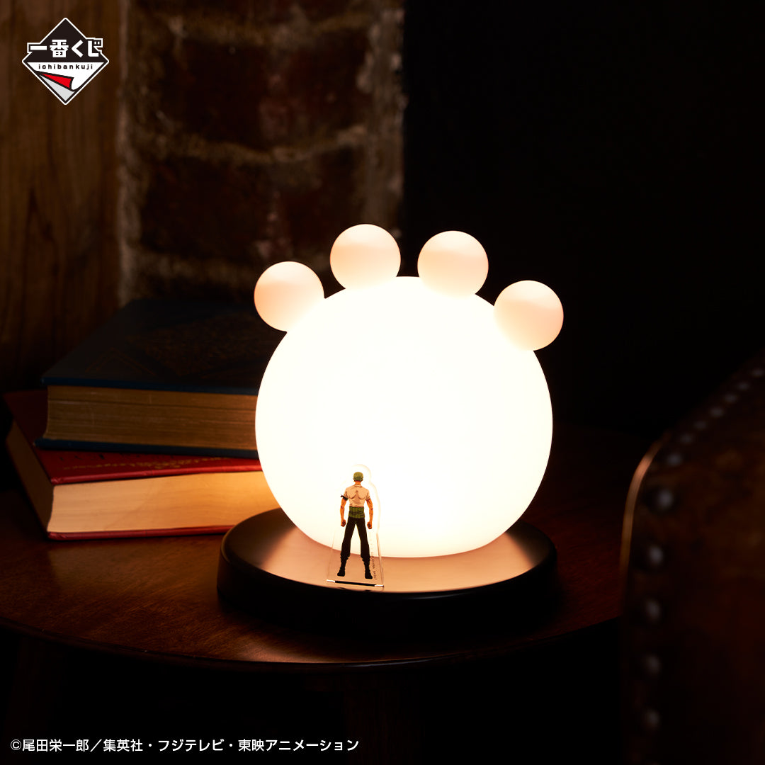 ONE PIECE FIGURE ICHIBAN KUJI REVOLUTIONARY FLAME - D PRIZE - ZORO ROOM LIGHT