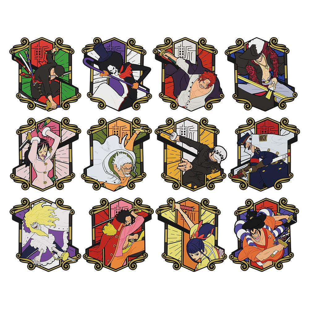 ONE PIECE ICHIBAN KUJI EX SHIKON NO GENEALOGY - H PRIZE - RUBBER COASTER FULL SET 12 Pcs