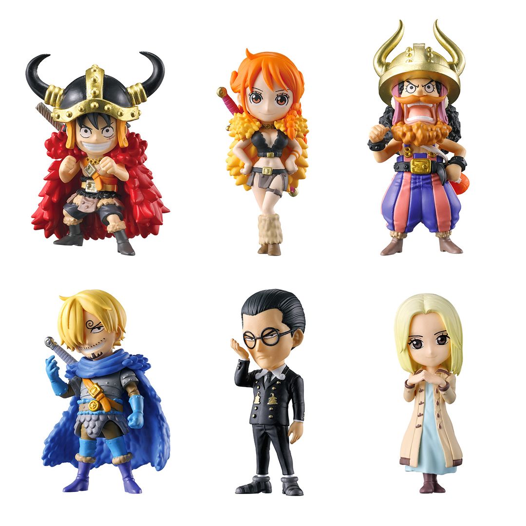 One Piece Bandai Gashapon - The 25th Sea Battle Complete Set of 6 Types