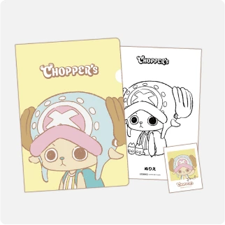 One Piece Day 25 - Chopper Clear File and Coloring Book and One Piece Day 25 - Chopper Clear File and Coloring Book and