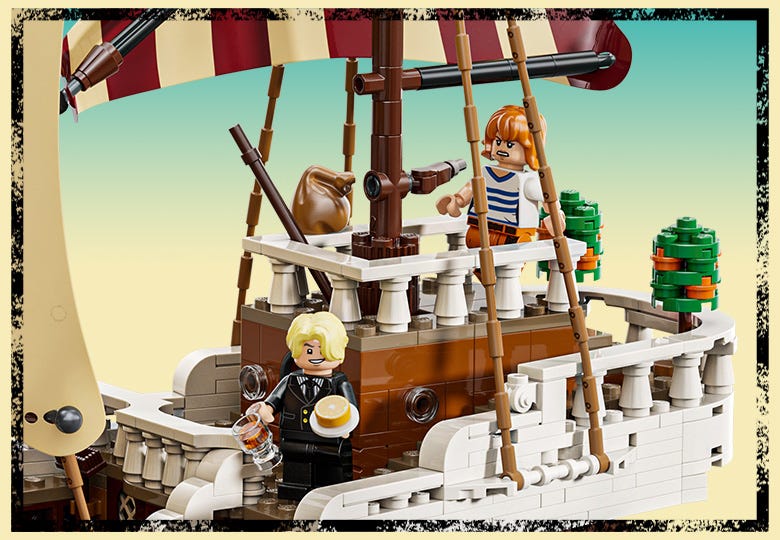 One Piece Lego - Pirate Ship Going Merry