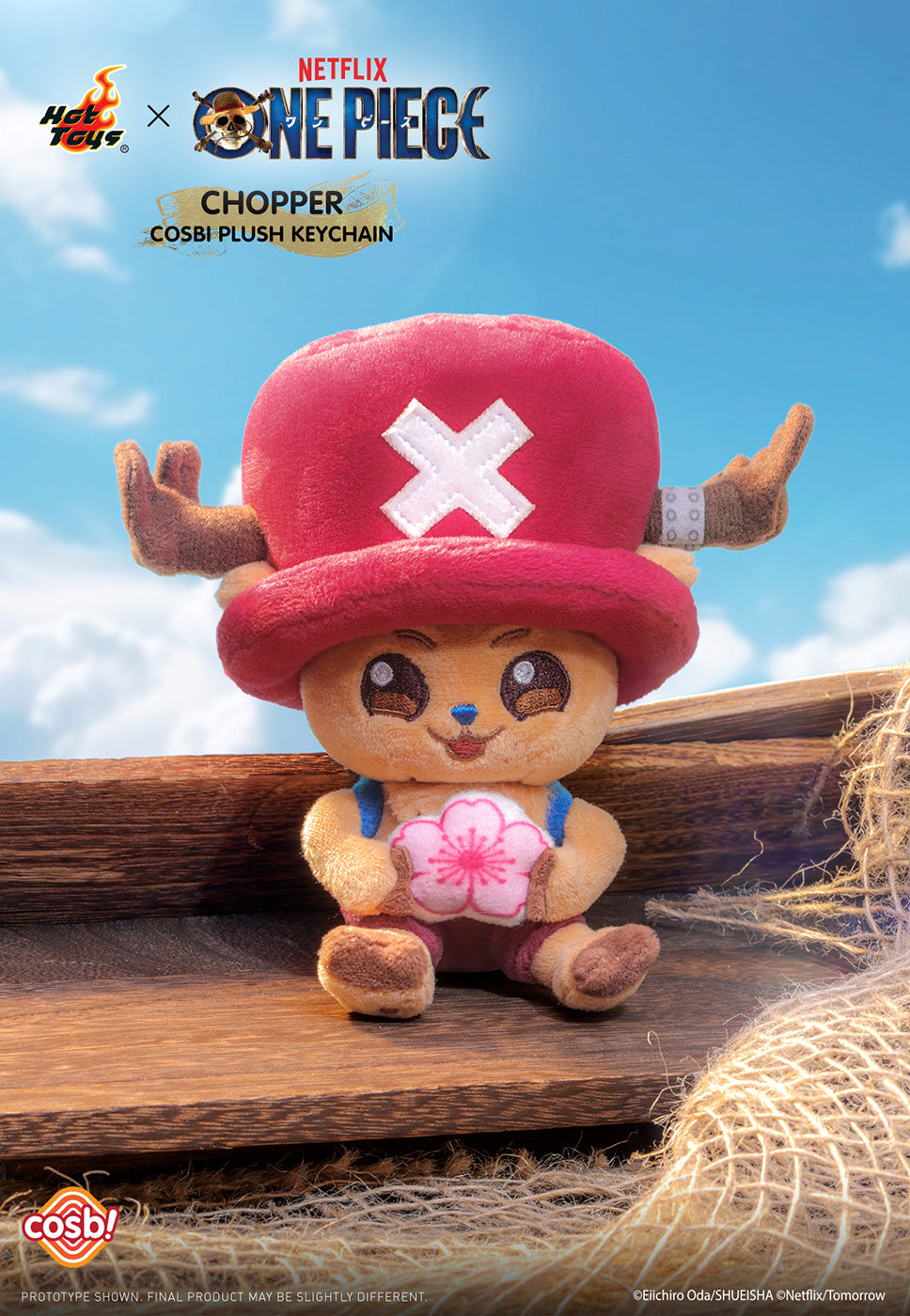 One Piece Netflix Live Action Cosbi Plush Keychain - Chopper Complete Box of 6 Types