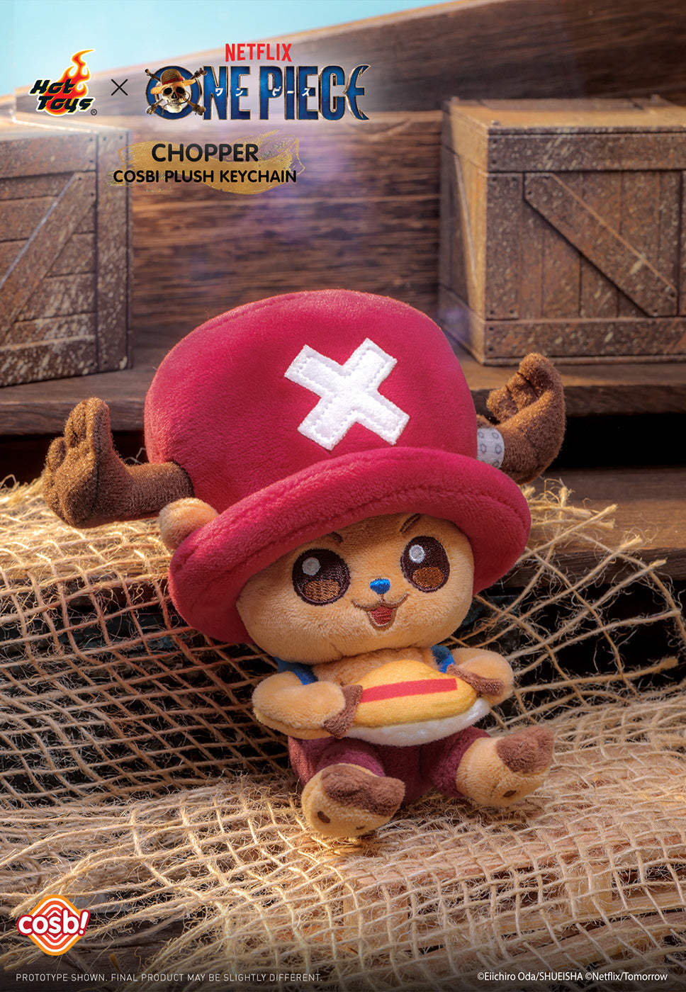 One Piece Netflix Live Action Cosbi Plush Keychain - Chopper Complete Box of 6 Types