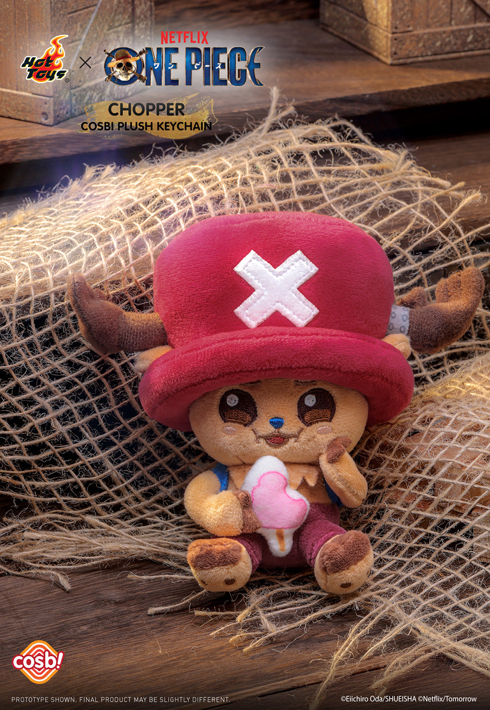 One Piece Netflix Live Action Cosbi Plush Keychain - Chopper Complete Box of 6 Types