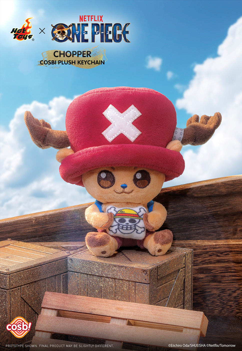One Piece Netflix Live Action Cosbi Plush Keychain - Chopper Complete Box of 6 Types