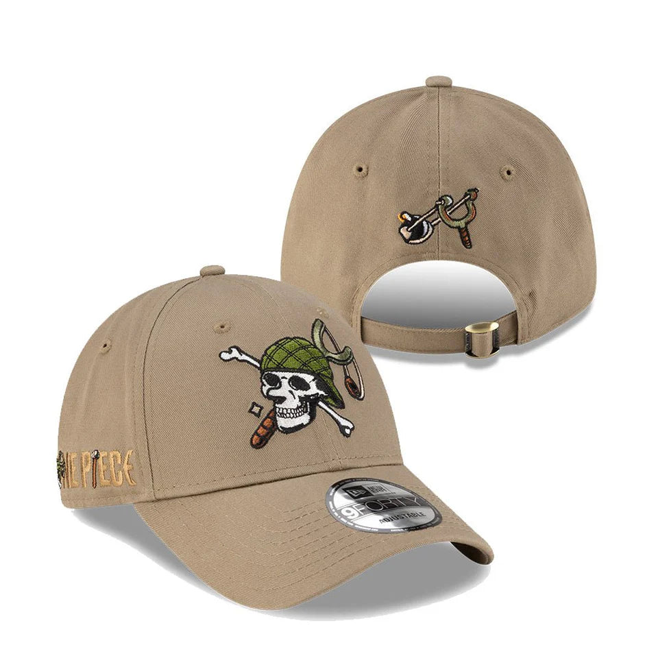 One Piece Netflix x NEW ERA 9THIRTY Cap - Usopp British Khaki