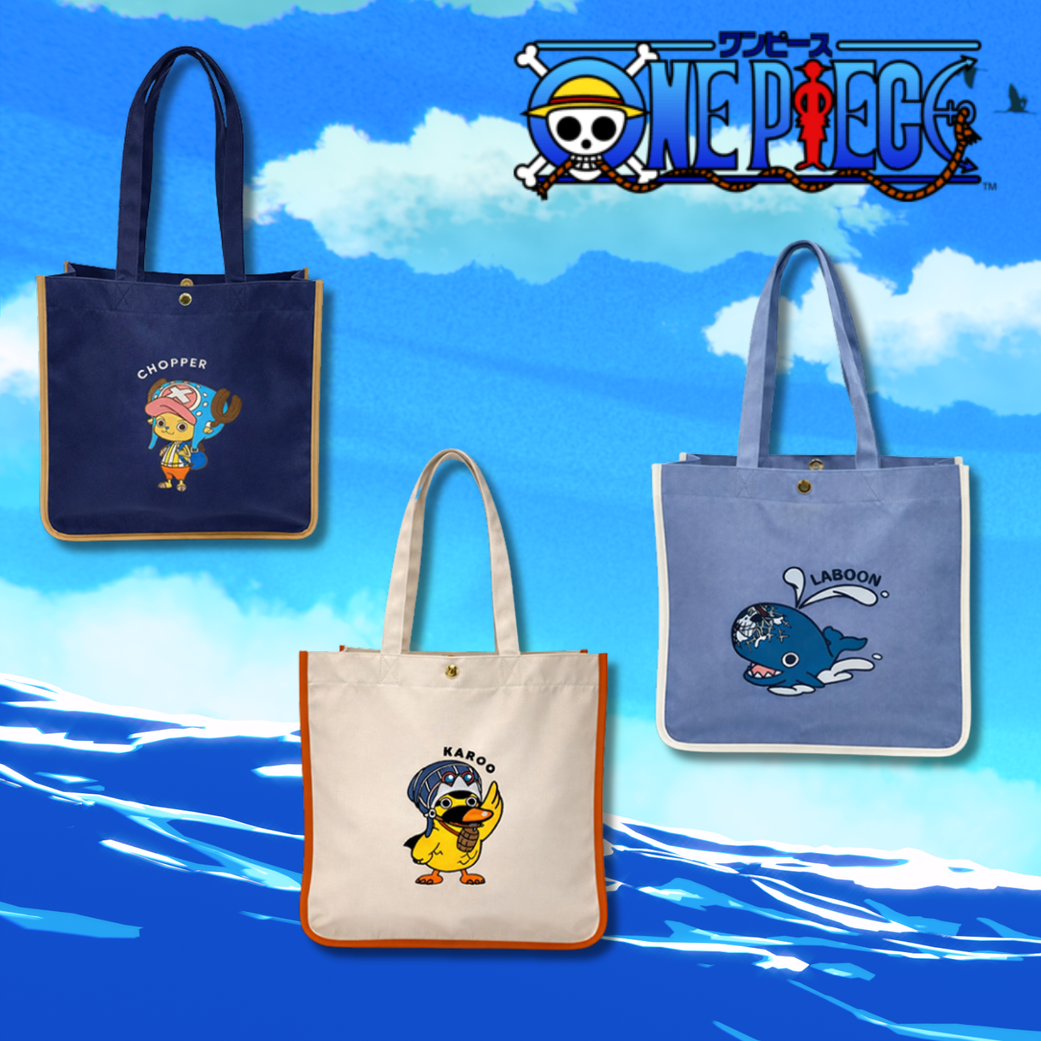 One Piece Toei Animation Collection Mugiwara Store Harajuku - Patch Tote Bag