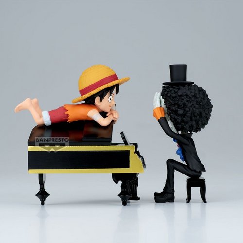 One Piece World Collectible Figures - Log Stories Monkey D. Luffy & Brook Is that so...? Is he doing well...?!