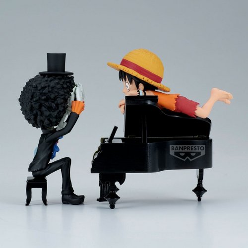 One Piece World Collectible Figures - Log Stories Monkey D. Luffy & Brook Is that so...? Is he doing well...?!