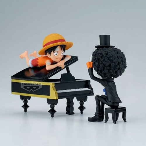 One Piece World Collectible Figures - Log Stories Monkey D. Luffy & Brook Is that so...? Is he doing well...?!