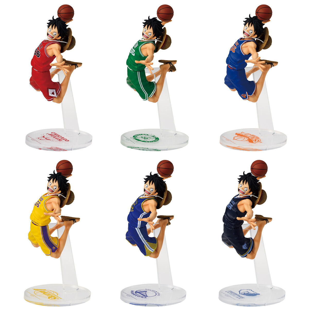 One Piece x NBA Master Stars - Monkey D. Luffy (6 Types)