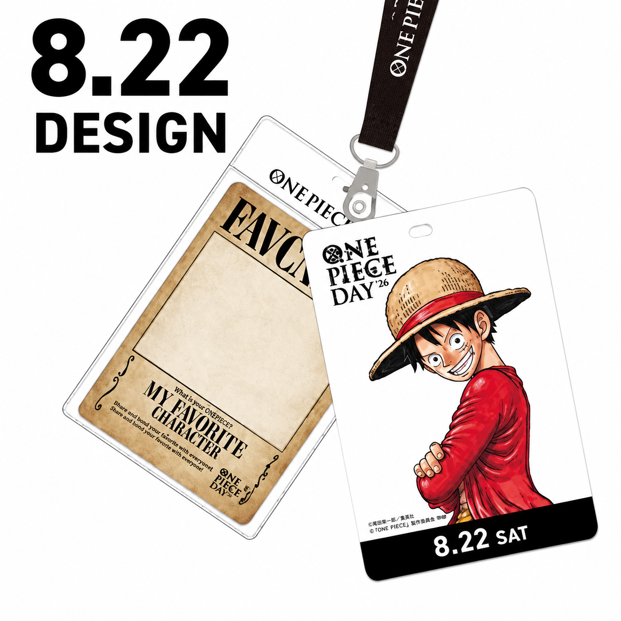 One Piece x One Piece Day 26 - Admission Pass & Character Card (2 Types)