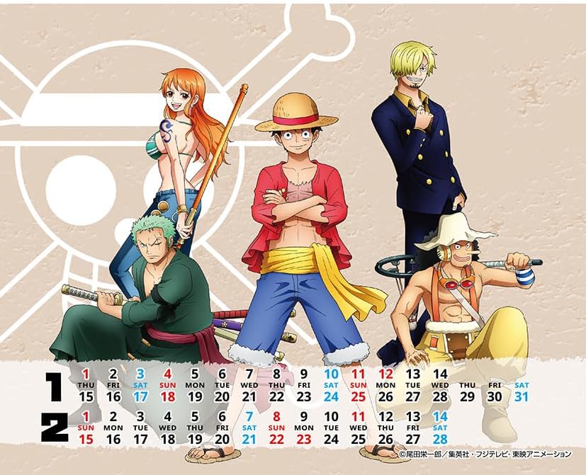 One Piece - 2026 Calendar (3 Types)
